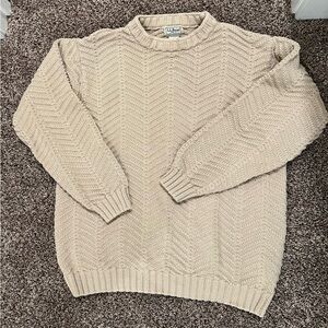 Vintage L.L. Bean Knit Sweater 100% Cotton